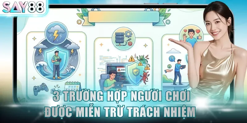 Quy định về 3 trường hợp người chơi được miễn trừ trách nhiệm 